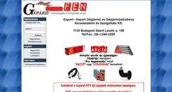 Desktop Screenshot of gepardfen.hu